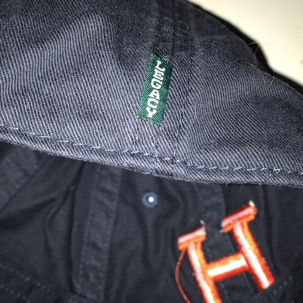 Legacy Hope College Navy Baseball Cap Orange H Embroidery Men Hat One Size